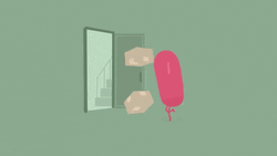Dumb Ways To Die Getting Bombarded With Boxes GIF