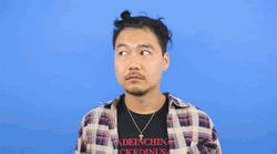 Dumbfoundead Looking Around And Disappear GIF
