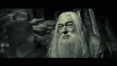 Dumbledore Drink Water GIF