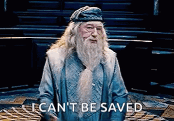 Dumbledore I Can't Be Saved GIF