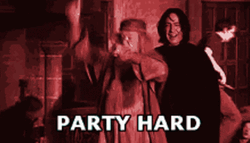 Dumbledore Party Hard GIF