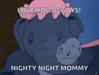 Dumbo Holding Baby Elephant Love You Always GIF