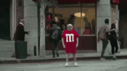 Dump Truck Crashes To Guy Wearing M GIF
