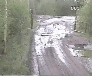 Dump Truck Driving While On Fire GIF