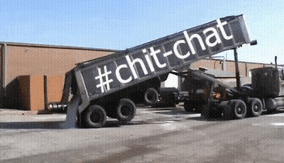 Dump Truck With #Chit-Chat GIF