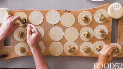 Dumplings With Ratty Choe And Bottom Text GIF