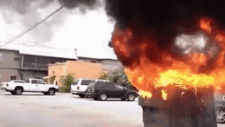Dumpster Fire Black Smoke GIF