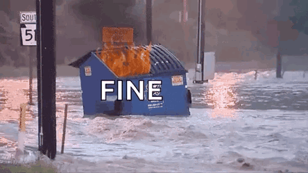 Dumpsterfire Flooding GIF