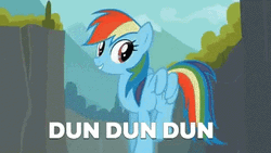 Dun Dun Dun Rainbow Dash GIF