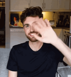 Duncan Laurence Waving Bye Bye Bye GIF