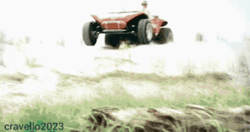 Dune Buggy Ride Along Beach GIF