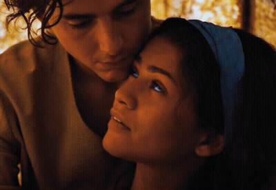 Dune Movie Poster Man In Cape On Stairs GIF
