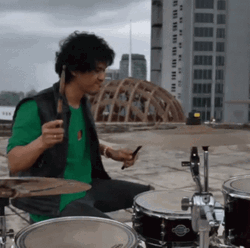 Dunya Rim Shot On The Rooftop GIF
