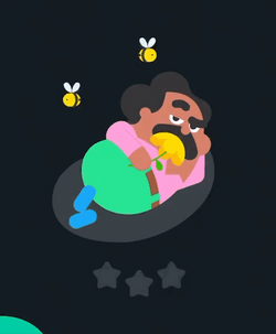 Duolingo Meme Guy Smells GIF