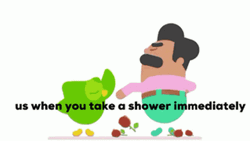 Duolingo Meme Take Shower Immediately GIF