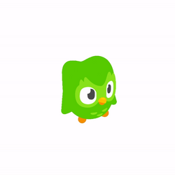 Duolingo Trying Hard Flying GIF
