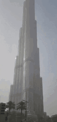 Dust Storm Burj Khalifa UAE Landmark GIF