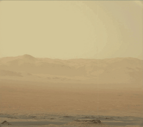 Dust Storm Low Visibility Foggy Mountain GIF
