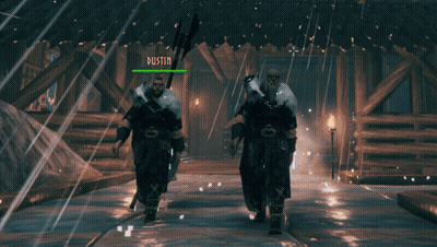 Dustin Standing In Rain With Character GIF