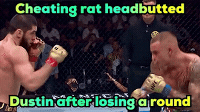 Dustin Vs Cheating Rat Headbutt GIF