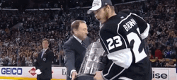 Dusting Brown Showing Off Stanley Cup GIF