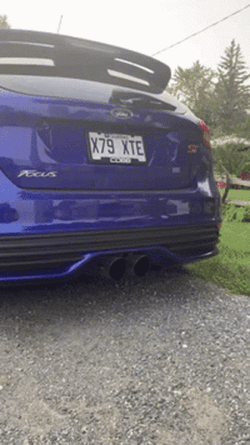 Dusty Black Ford Fart GIF
