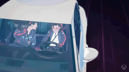 Dva Driving Car With Boy Speeding Up GIF
