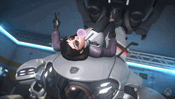 Dva Sit In Costume While Play Bubble Gum GIF