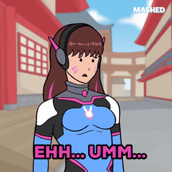 Dva Startled Shy Nervous GIF