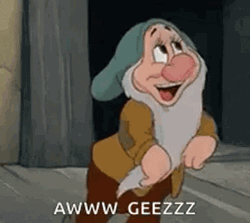 Dwarf Bashful Aw Geez Snow White GIF