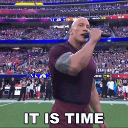 Dwayne Johnson Announcing It Is Time GIF