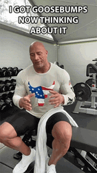 Dwayne Johnson Got Goosebumps GIF