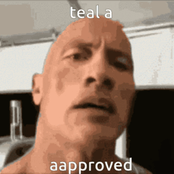 Dwayne Johnson Teal An Approved GIF
