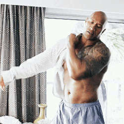 Dwayne Johnson Wearing White Shirt GIF