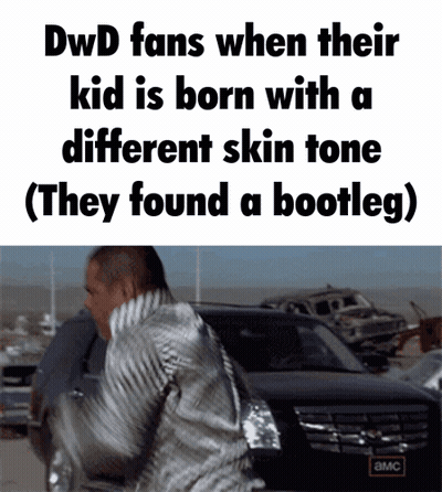 Dwd Fans When Their Kid Is Born With Different Skin Tone ( They Found A Bootleg ) GIF