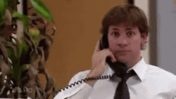 Dwight Hang Up Phone In The Office GIF