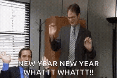 Dwight Schrute And Michael Scott Dancing In Office GIF