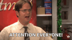 Dwight Schrute Attention Everyone GIF