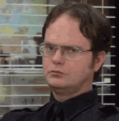 Dwight Schrute Fierce Eyes GIF