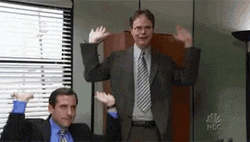 Dwight Schrute Michael Scott Raise The Roof GIF