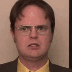 Dwight Schrute Screaming The Office GIF