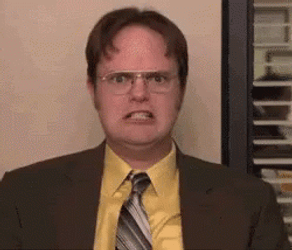 Dwight Schrute The Office Angry Scream GIF