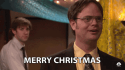 Dwight Schrute The Office Merry Christmas GIF