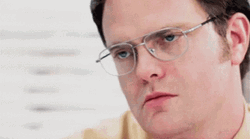 Dwight Schrute The Office Stare GIF