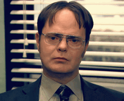 Dwight Schrute Thinking Side Eye GIF