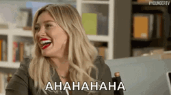 Dying Laughing Hilary Duff GIF