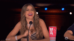 Dying Laughing Sofia Vergara AGT GIF