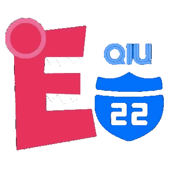 E Next To Blue Highway Sign Sticker