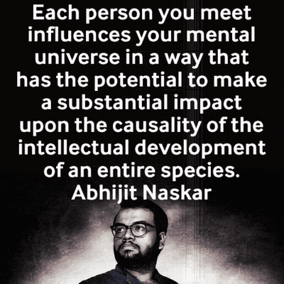 Each Person You Meet Influences Mental Universe GIF