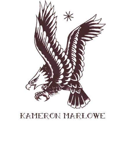 Eagle Drawing With Kameron Marlowe Sticker